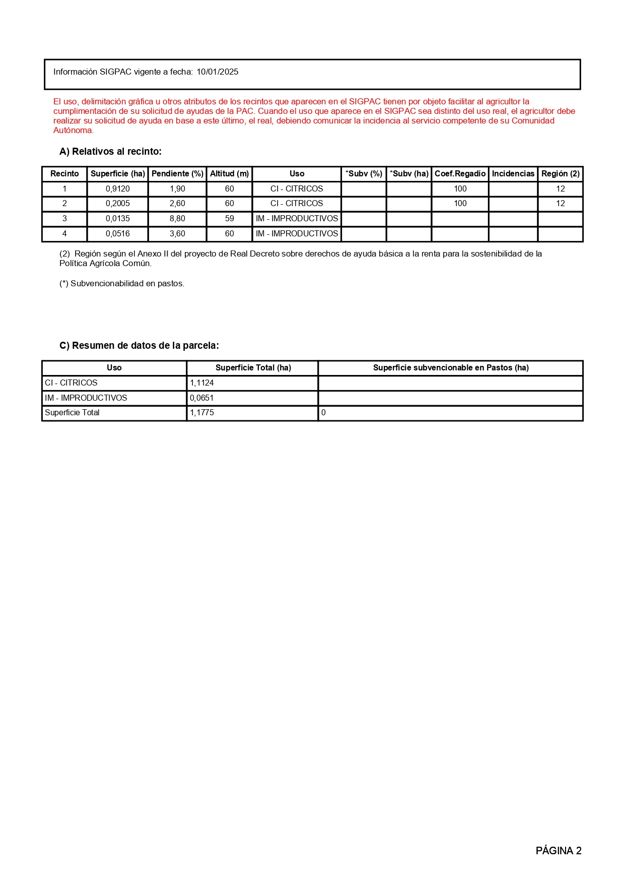 Venta del 50% +50% indiviso de finca de naranjos en Vinaròs – Polígono 19 Parcela 554 miniatura 2