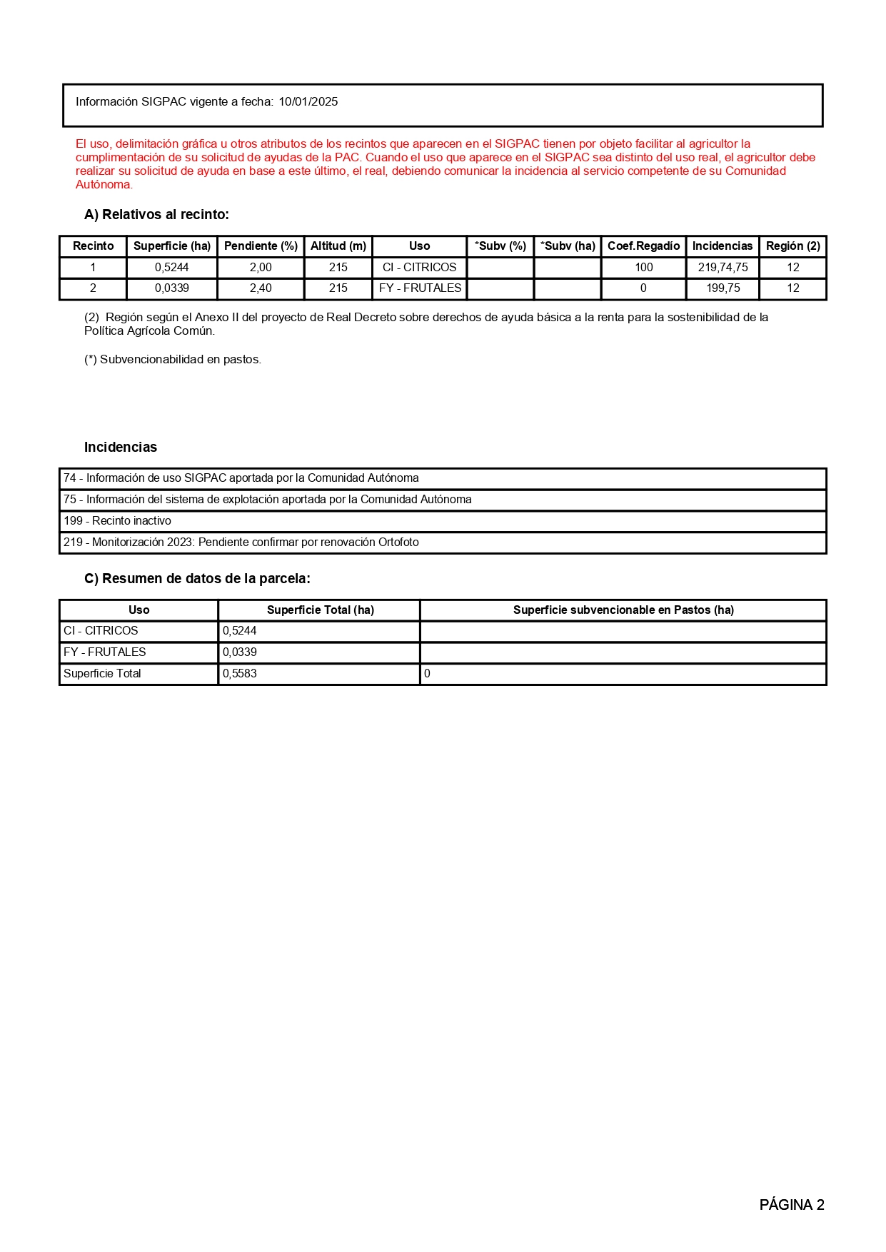 Venta del 50%+ 50% indiviso de finca rústica de cítricos en San Rafael del Río (Castellón) - Polígono 6 - Parcela 35 miniatura 2