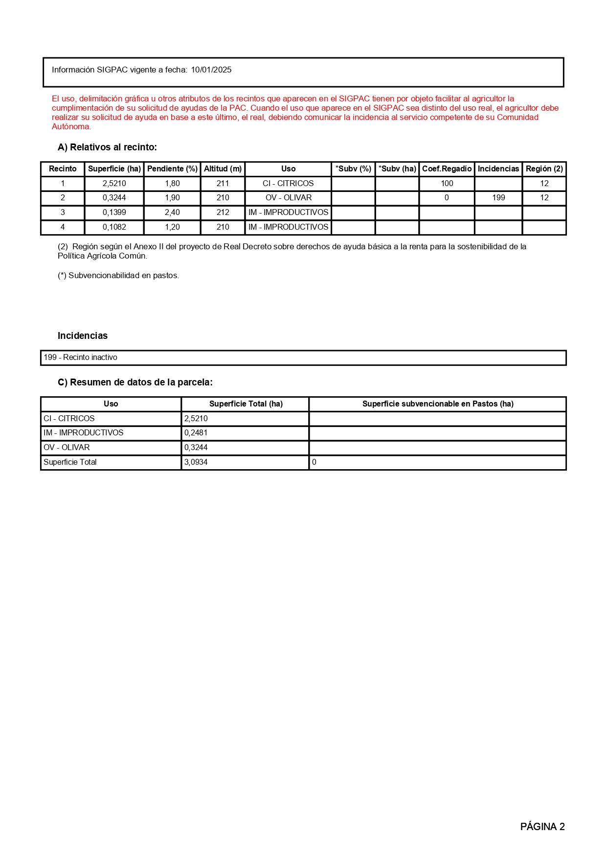 Venta del 25% indiviso de finca rústica en San Rafael del Río (Castellón) - Polígono 6 – Parcela 39 miniatura 2