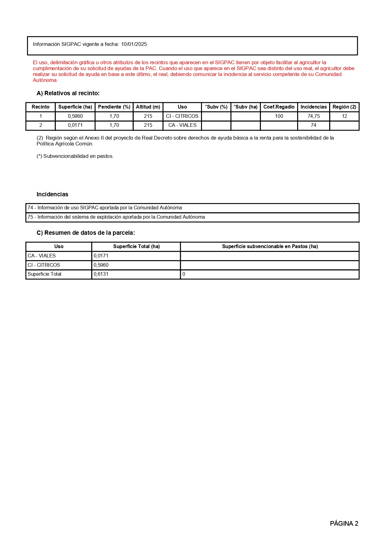 Venta del 100% del pleno dominio de finca rústica agrícola en San Rafael del Río (Castellón) – Polígono 6, Parcelas 35 y 13 miniatura 4